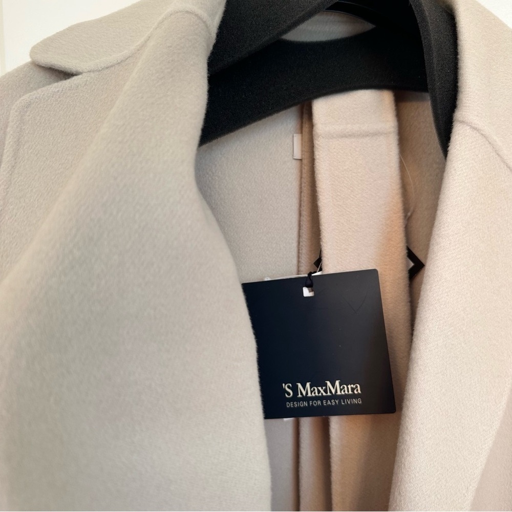SOLD NWT ‘S Max Mara ‘Arona’ Double Faced Short Wool Coat with Belt Fall/Winter - Picture 11 of 17